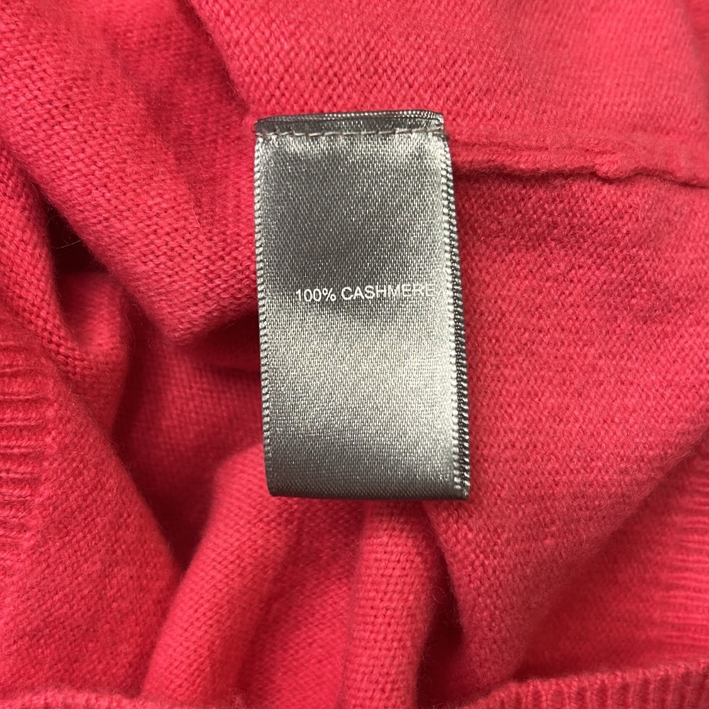 Marled Cashmere Cold Shoulder Long Sleeve Sweater Pink Thumbholes Size XS - Picture 6 of 9